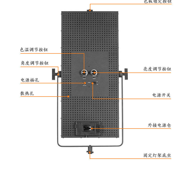 Tolifo圖立方GK-2016SB極光LED影視燈60W雙調光