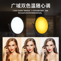 TOLIFO圖立方全彩RGB攝影補(bǔ)光燈直播間打光燈平板直播燈攝影器材設(shè)備發(fā)絲燈R-S60RGB