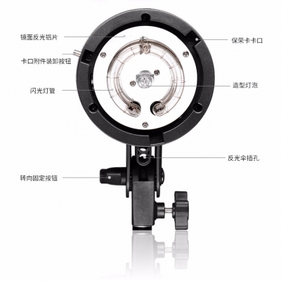 Tolifo圖立方龍卷風T-250B數碼閃光燈三燈套裝250W