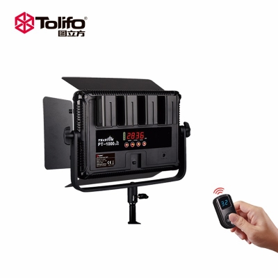 Tolifo圖立方PT-1000B魅影LED攝像補(bǔ)光燈雙調(diào)光60W
