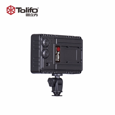 Tolifo圖立方PT-160B機頂補光燈LED攝像燈雙調(diào)光