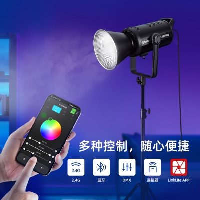 【手機(jī)APP控制】圖立方180W專業(yè)攝影直播RGB補(bǔ)光設(shè)備補(bǔ)光燈手機(jī)拍照直播間柔光燈球形常亮短視頻拍攝打光燈X-180-RGB
